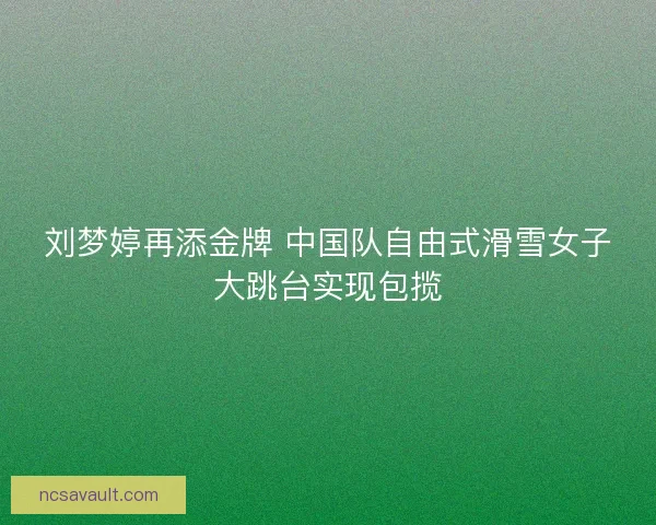 刘梦婷再添金牌 中国队自由式滑雪女子大跳台实现包揽 刘梦婷再添金牌 中国队自由式滑雪女子大跳台实现包揽